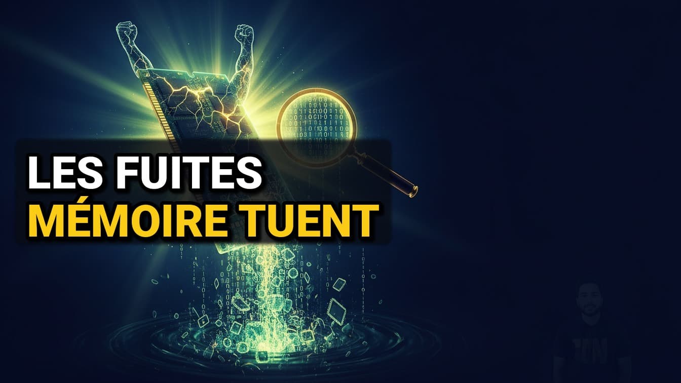 Gestion des fuites mémoire : causes, outils de détection et bonnes pratiques pour éliminer ce bug silencieux qui dégrade vos applications en production.