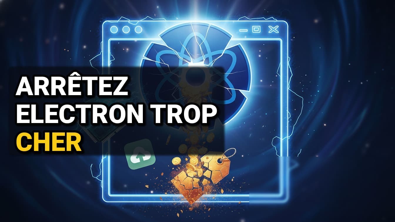 Pourquoi votre app desktop Electron coûte plus cher que prévu : Chromium, pont natif, maintenance sécurité. Comment une équipe Vietnam divise la facture par 2 ou 3.