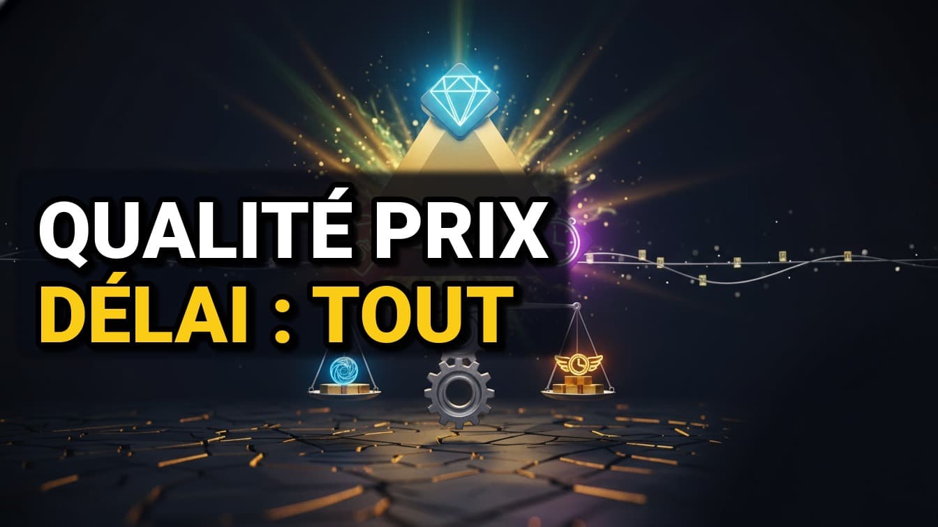 Le triangle QCD impose de choisir deux critères sur trois en projet tech. Voici la configuration offshore + IA qui permet de viser les trois sans compromis majeur.
